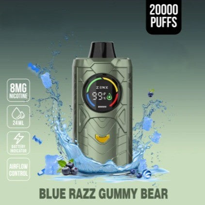 ZENX StormX 20000 Puffs Blue Razz Gummy Bear