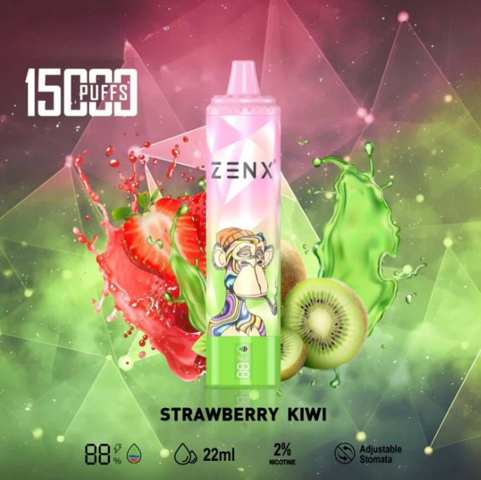 ZENX NFT 15000 Puffs Strawberry Kiwi MW VapeShop ZENX NFT 15000 Puffs Strawberry Kiwi MW VapeShop