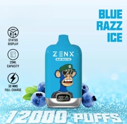 ZENX NFT Digital Box 12000 Puffs Blue Razz Ice