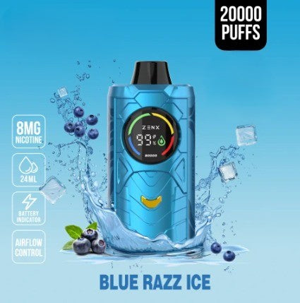 ZENX StormX 20000 Puffs Blue Razz Ice