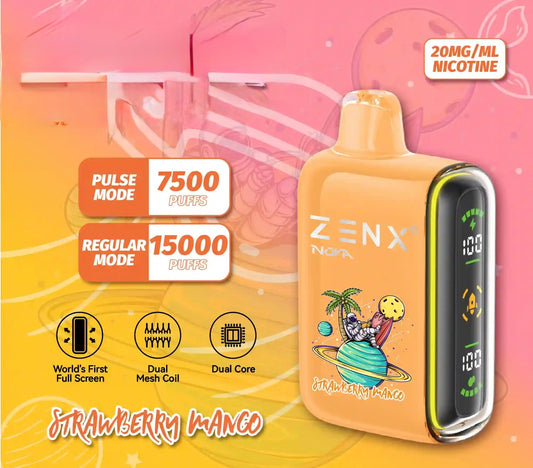 ZENX Nova Pulse 15000 Puffs Strawberry Mango