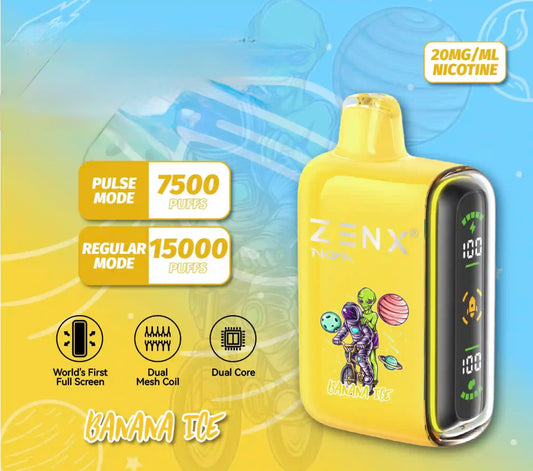 ZENX Nova Pulse 15000 Puffs Banana Ice
