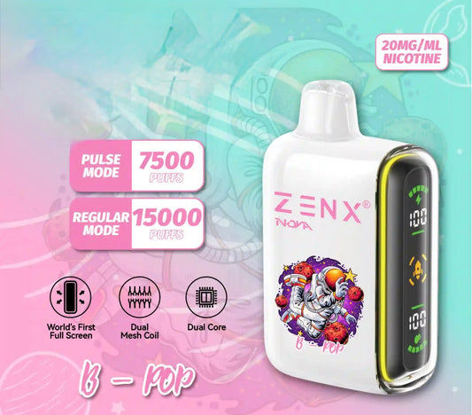 ZENX Nova Pulse 15000 Puffs B-Pop