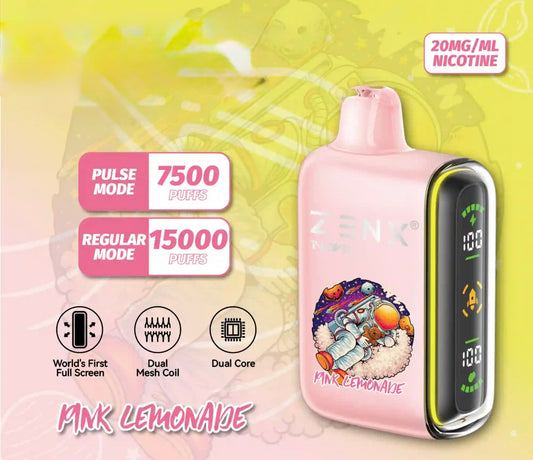 ZENX Nova Pulse 15000 Puffs Pink Lemonade