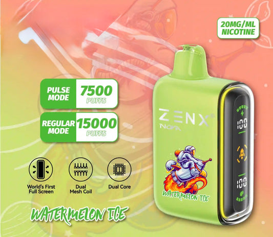 ZENX Nova Pulse 15000 Puffs Watermelon Ice