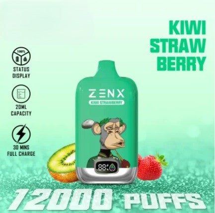 ZENX NFT Digital Box 12000 Puffs Kiwi Strawberry