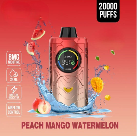 ZENX StormX 20000 Puffs Peach Mango Watermelon