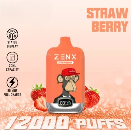 ZENX NFT Digital Box 12000 Puffs Strawberry