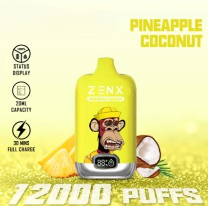 ZENX NFT Digital Box 12000 Puffs Pineapple Coconut